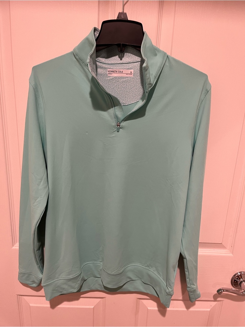 Kenneth Cole Men’s Zip-Up Pullover - Seafoam Green